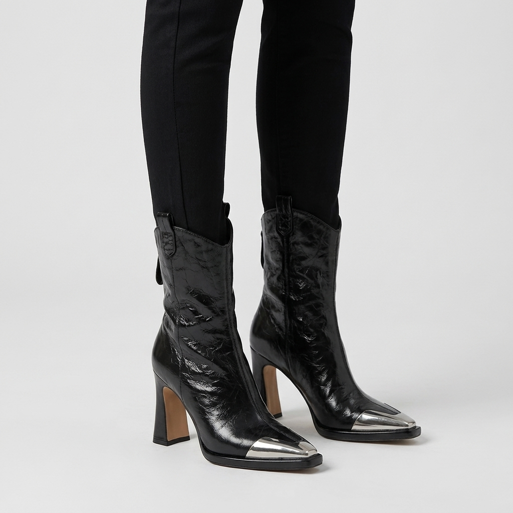 Esmira - Glänzende Stiefeletten