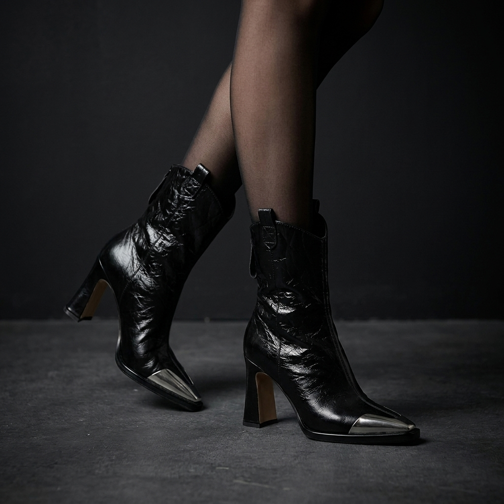 Esmira - Glänzende Stiefeletten