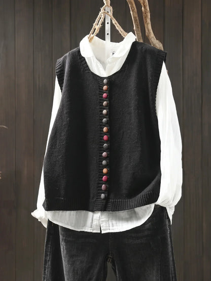 Meleri - Locker geschnittenes Strickgilet