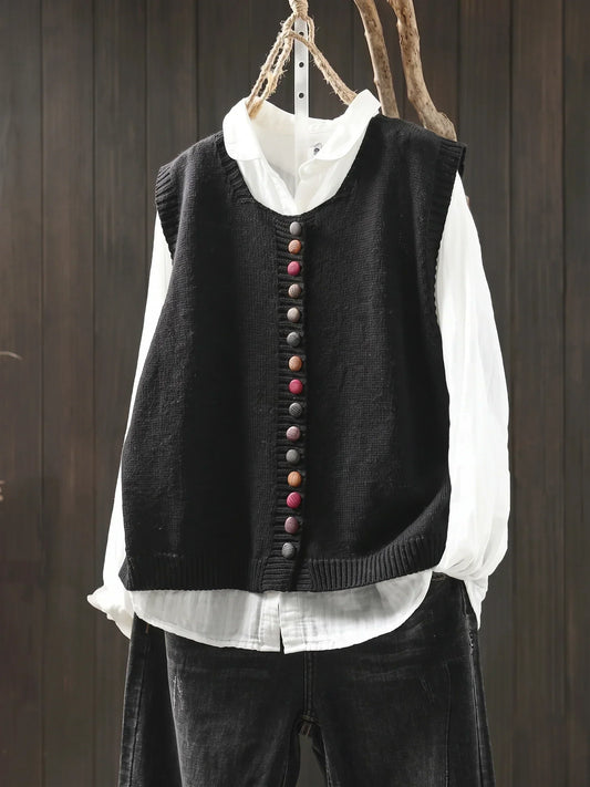 Meleri - Locker geschnittenes Strickgilet