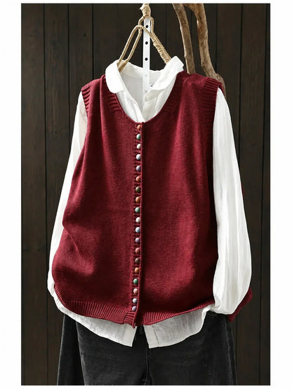 Meleri - Locker geschnittenes Strickgilet