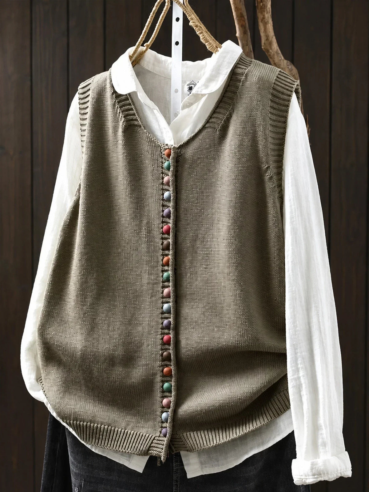 Meleri - Locker geschnittenes Strickgilet