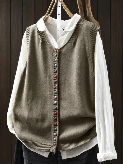 Meleri - Locker geschnittenes Strickgilet